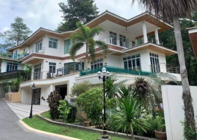 4-bedroom hilltop villa with sea and mountain views for sale in Kata Hills, Phuket