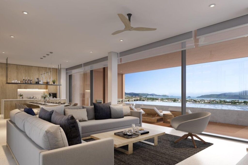 4-bed sea view luxury villa for sale in Chalong, Phuket