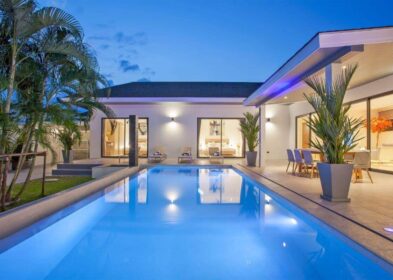 4-bedroom Scandi-style smart villa with saltwater pool for sale in Soi Kokyang, Rawai, Phuket