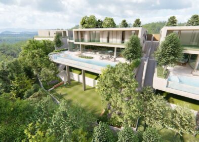 New hillside 4-bedroom villa in Thalang with sea views, rooftop, and infinity pool