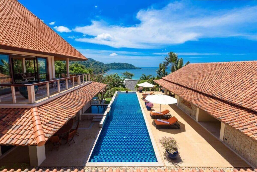 Luxury 5-bedroom sea view villa with infinity pool for sale in Katamanda, Phuket