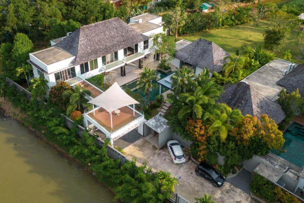 Luxury villa with private pool and modern interiors near Laguna, Phuket.