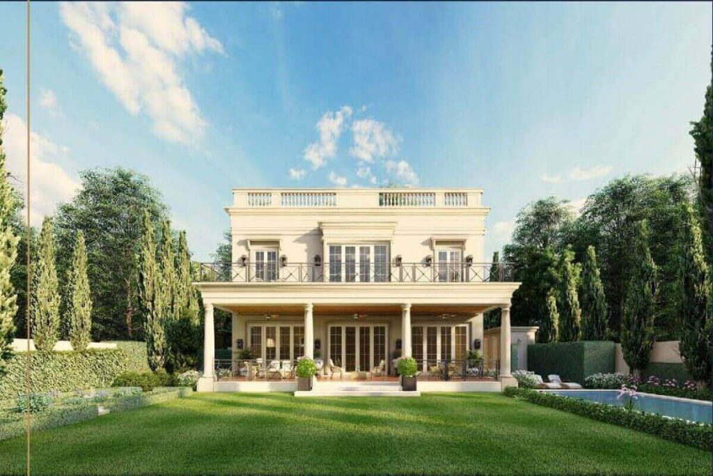 Regency-style 5-bedroom mansion in Thalang, Phuket with landscaped gardens and classic architecture