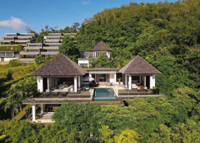 5-bedroom sea view villa with saltwater pool and modern Asian design for sale in Layan, Phuket