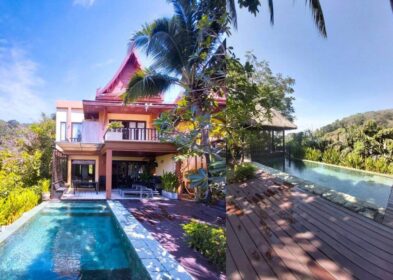 5-bedroom sea view villa with pool and outdoor entertaining space for sale near Nakalay Beach, Kamala, Phuket – 400 sqm built-up