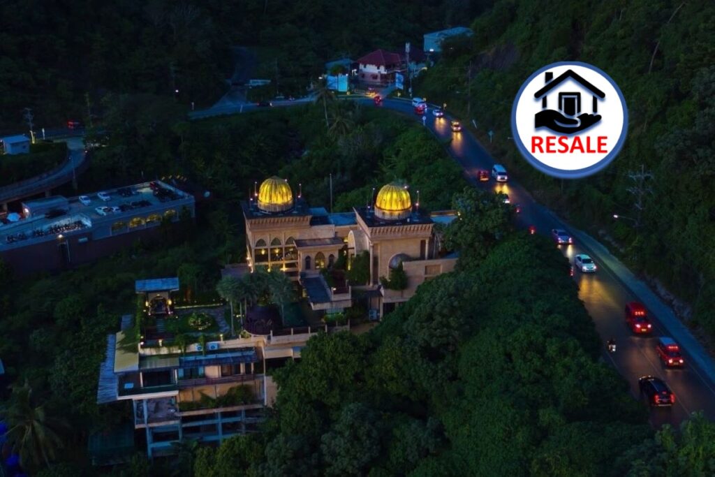 5-bedroom hillside villa with sea view, gym, and pool for sale in Karon, Phuket