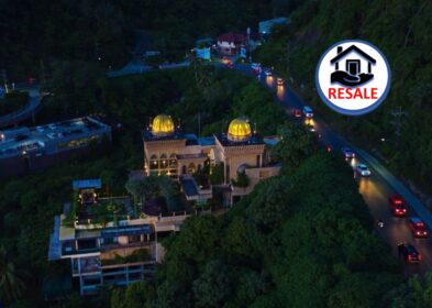 5-bedroom hillside villa with sea view, gym, and pool for sale in Karon, Phuket