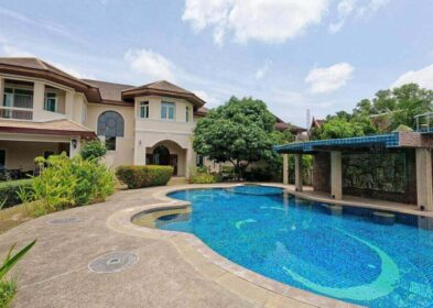 6-bedroom Spanish-style villa with waterfall pool and garden for sale in Kathu, Phuket
