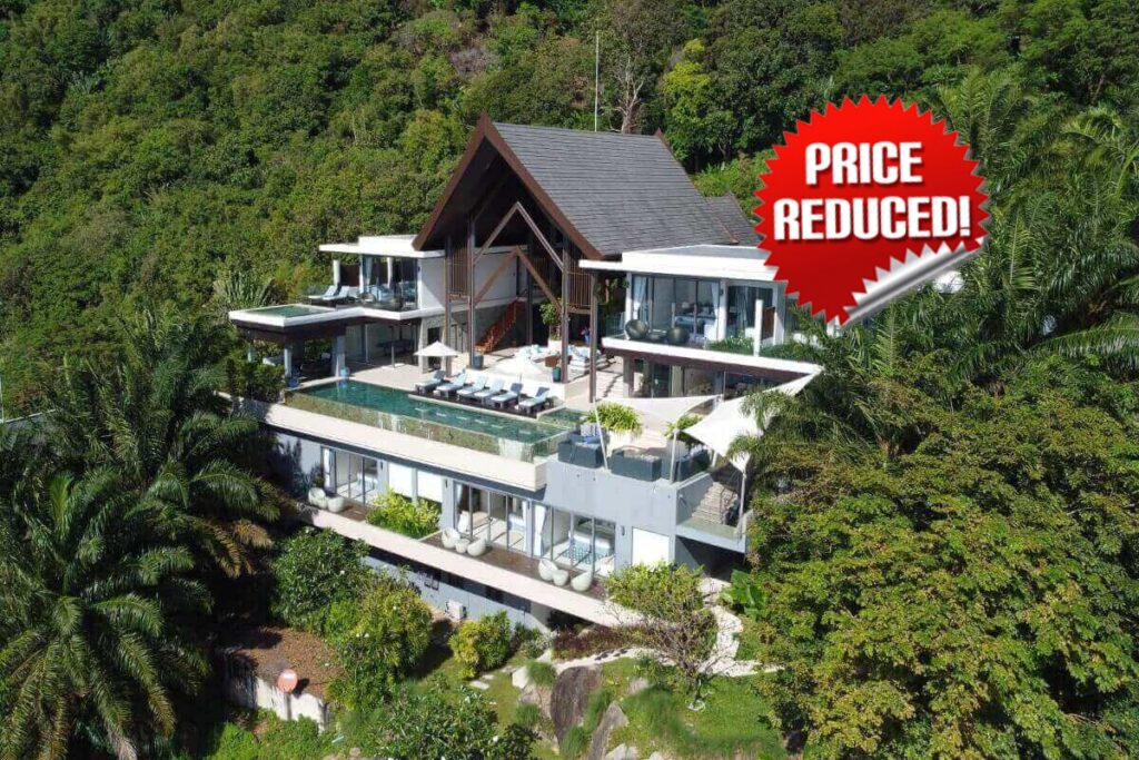 Luxury 6-bedroom sea view villa with infinity pool in Kamala, Phuket