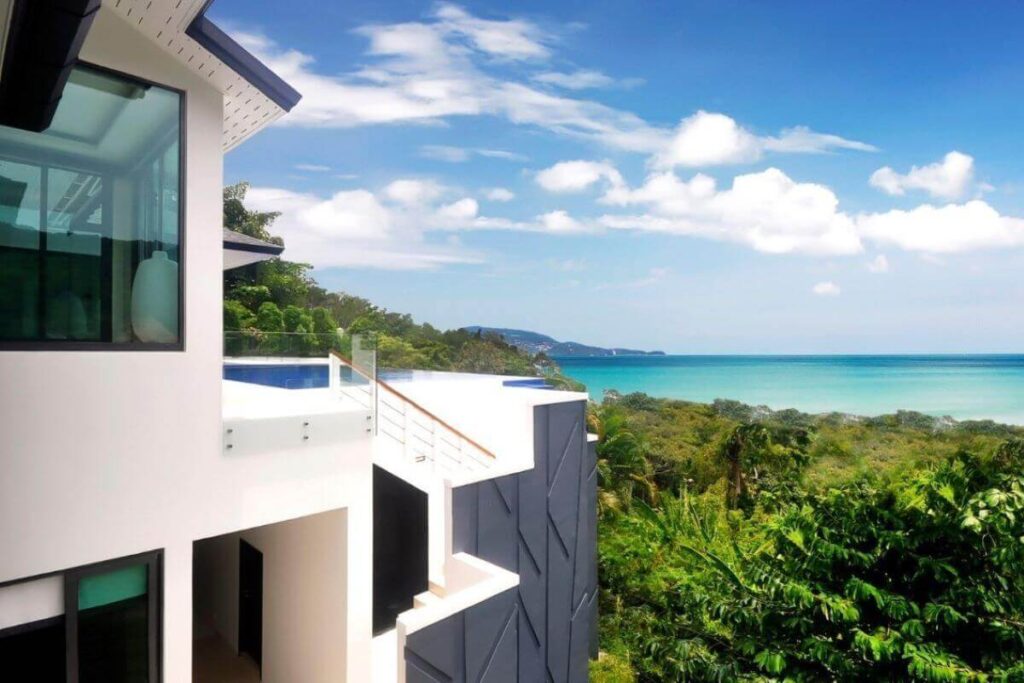 6-Bedroom Sea View Villa with Infinity Pool and Squash Court in Kalim, Phuket