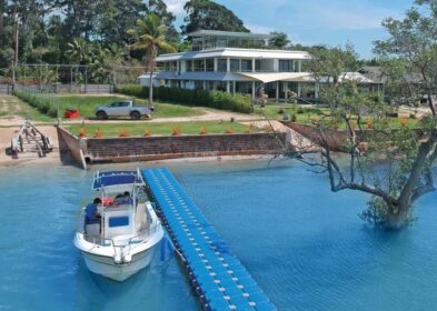 7-bedroom beachfront villa at Talaythong Shangrila with private beach, boat ramp, and sea views