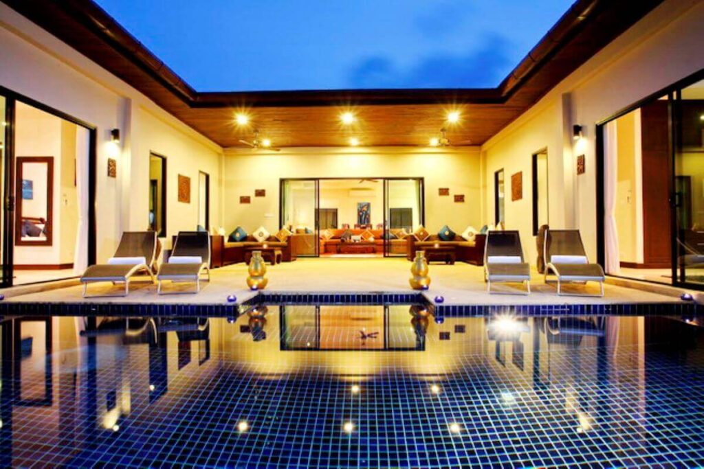 7-bedroom pool villa with games room and deck for sale in Nai Harn, Phuket – 360 sqm built-up on 450 sqm plot