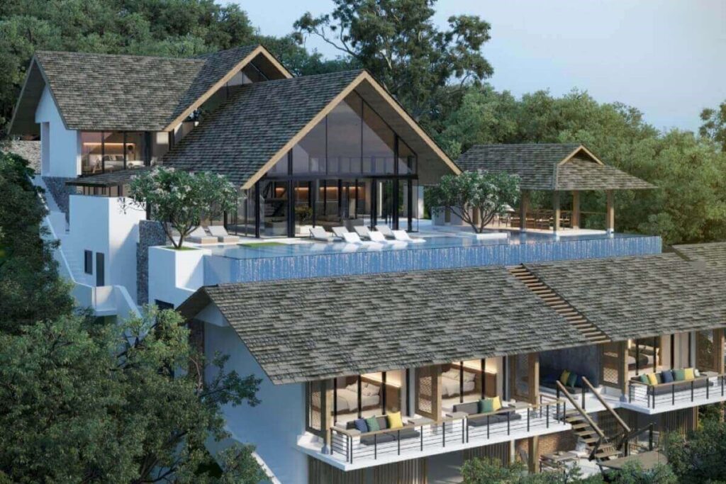 8-bedroom oceanfront villa with infinity pool and private spa in Kamala, Phuket.