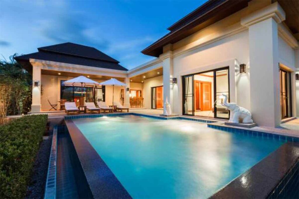 2-bedroom Thai-contemporary pool villa with tropical garden near Nai Harn Beach, Phuket
