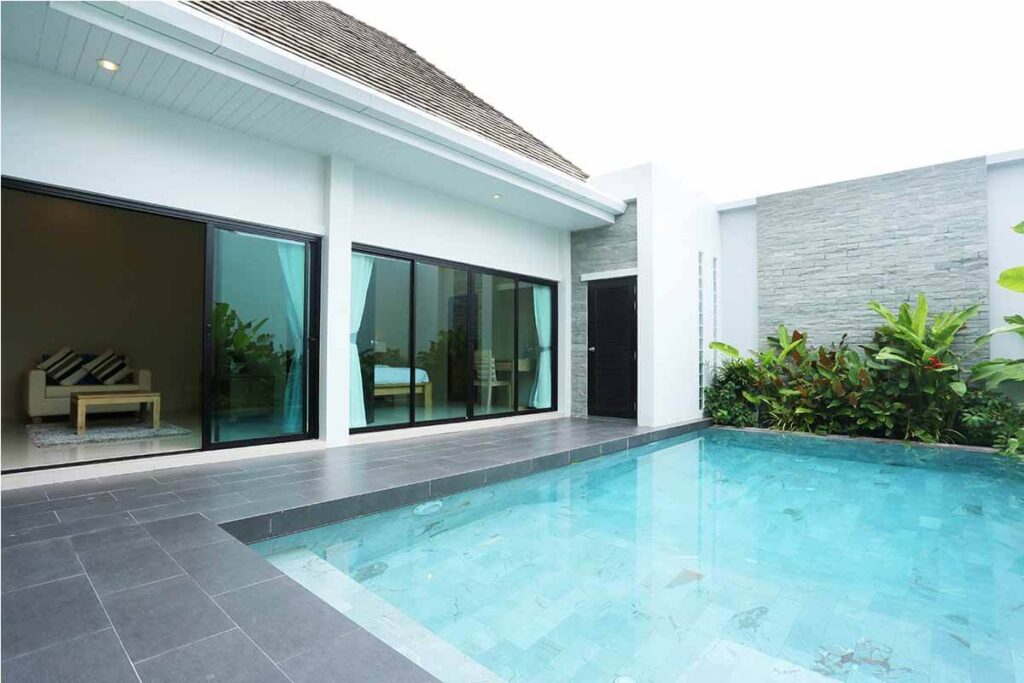 2-bedroom modern villa for sale in Phuket with secure parking and outdoor space