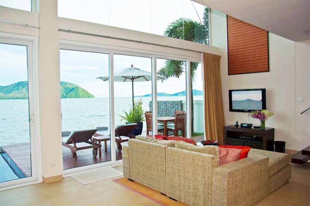 2-bedroom sea view villa with pool and beachfront access for sale in Rawai, Phuket