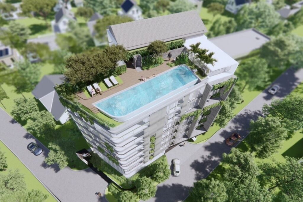 1-bedroom apartment with balcony and rooftop pool for sale near Nai Harn Beach, Phuket