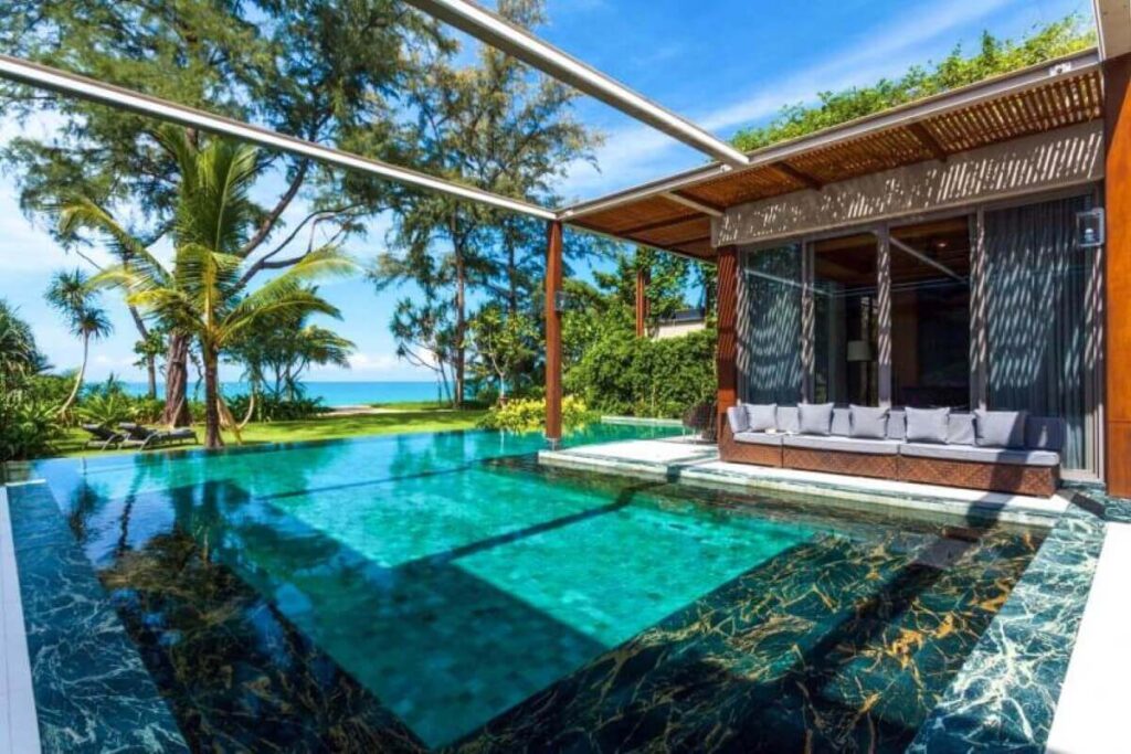 5-bed luxury beachfront villa for sale in Natai Beach, Phuket