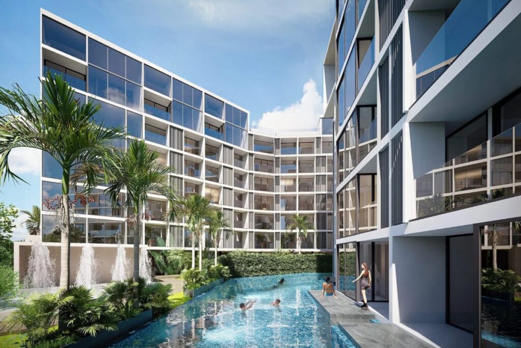 1-bedroom off-plan apartment with balcony and rooftop pool for sale in Rawai, Phuket