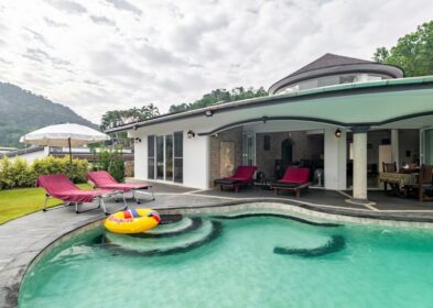 3-bedroom hillside villa with pool and mountain views for sale in Thalang, Phuket