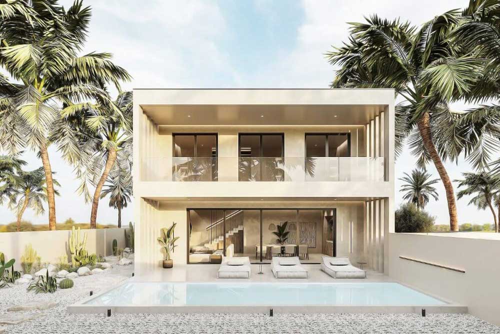Cube-style modern villas with private pools near Ban Bang Niew Dam in Srisoonthorn, Phuket