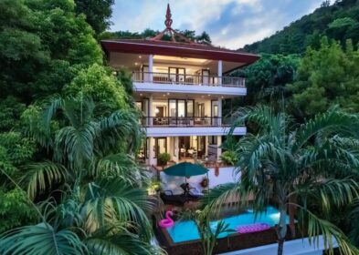 3-bedroom hillside villa with pool and panoramic sea views for sale in Rawai, Phuket
