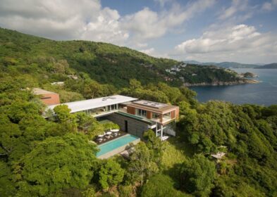 4-bedroom oceanfront super villa with 2 pools and sunset terrace for sale on Kamala Headland, Phuket