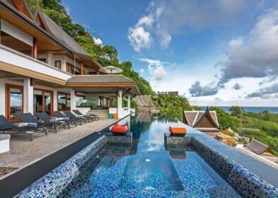 5-bedroom hilltop villa with 18m infinity pool and sea views for sale near Surin Beach, Phuket