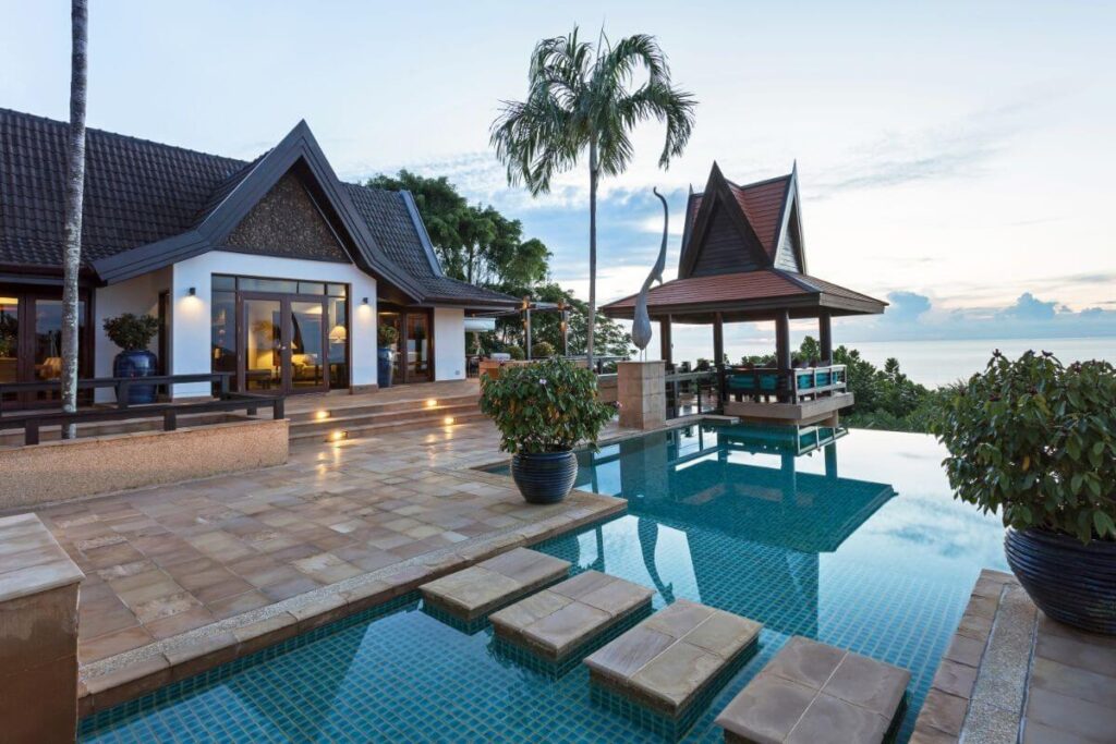 5-bedroom oceanfront villa with infinity pool and sea views for sale near Kata Noi Beach, Phuket