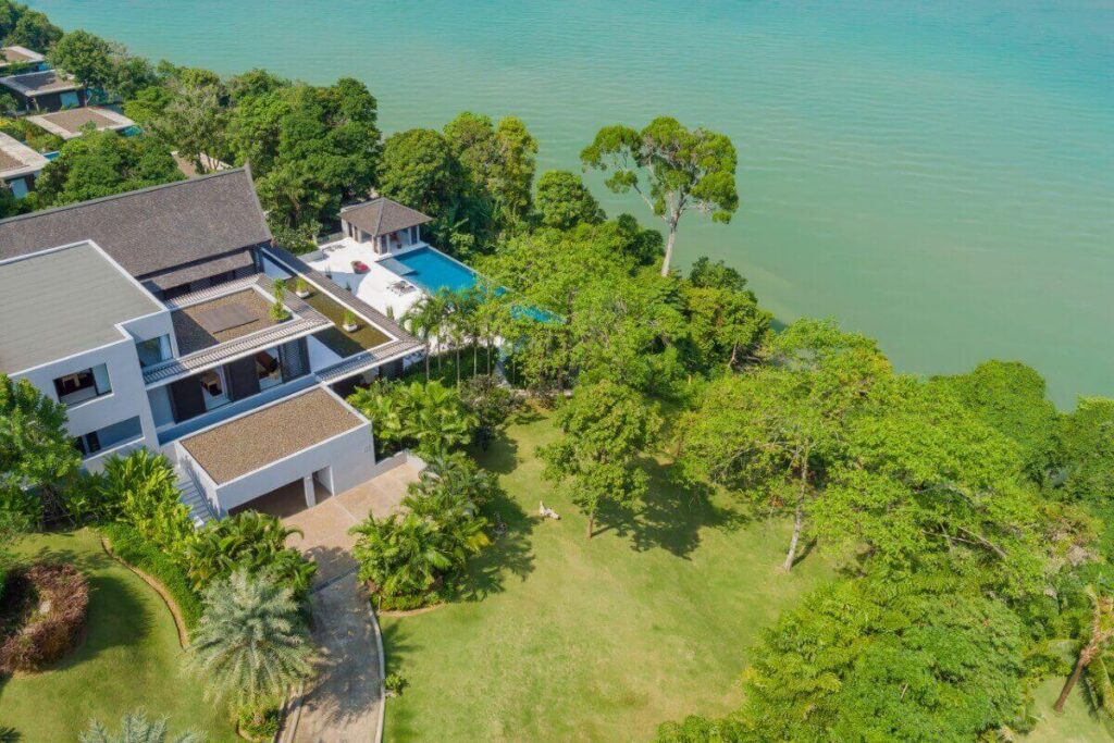5-bedroom seafront villa with 22m pool and panoramic views for sale in Cape Yamu, Phuket