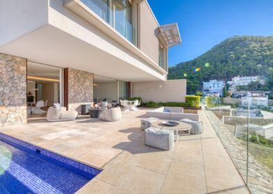 3-bed sea view villa for sale in Cala Llamp, Port Andratx, Mallorca