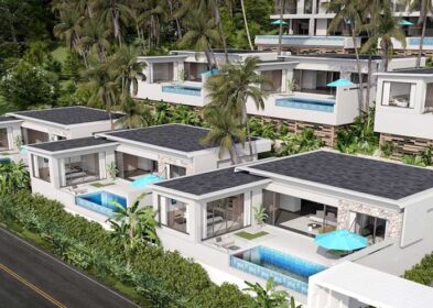 Vanya Sicily 3-bed villa exterior with pool in Chaweng, Koh Samui