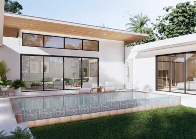 Contemporary 3-bed garden pool villa in Plai Laem, Koh Samui