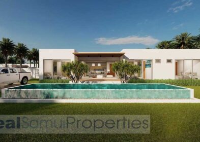 Contemporary 3-bed garden pool villa in Hua Thanon, Koh Samui – 232 sqm build