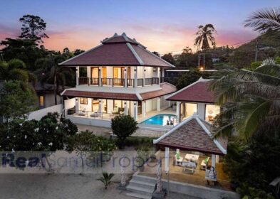 Beachfront 5-bed villa with pool in Lamai, Koh Samui