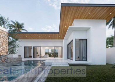 2-bed modern garden pool villa with terrace in Bang Por, Koh Samui