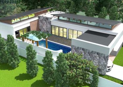 3-bed modern villa with private pool for sale in Maenam, Koh Samui