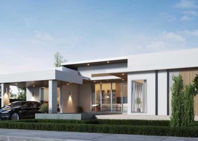 Exterior of new 2-bed villa in Chaweng, Koh Samui – 138 sqm build