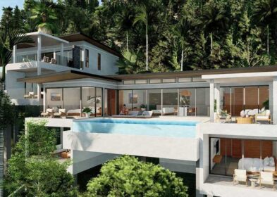 4-bed sea view villa for sale in Chaweng, Koh Samui – infinity pool and ocean view