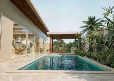 New to bed, contemporary garden villa for sale in Maenam, Koh Samui