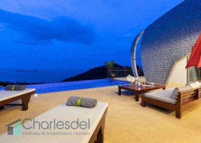Sea view villa in Chaweng Noi, Koh Samui with infinity pool and panoramic ocean views