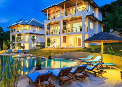 Modern 3-bed semi-detached hillside house with sea views in Bophut, Koh Samui