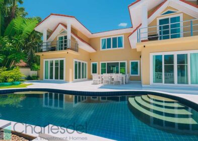 3-bed beachfront villa for sale in Plai Laem, Koh Samui