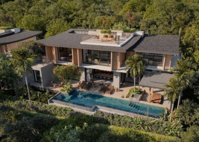 Luxury hillside villas with sea view and pool for sale in Layan, Phuket