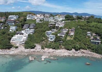 Bay view land plot for sale in Plai Laem, Koh Samui with beach access