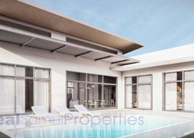 New 3-bed pool villa in Lamai, Koh Samui with garden and terrace