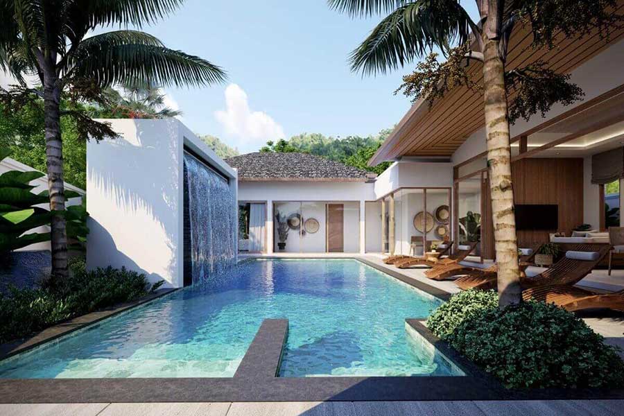 3-bed off-plan Balinese-style villa for sale in Nai Yang, Phuket