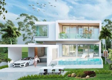 3-bed off-plan sea view villa for sale in Ban Makham, Koh Samui