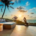 View from terrace of pool villa in Lamai, Koh Samui