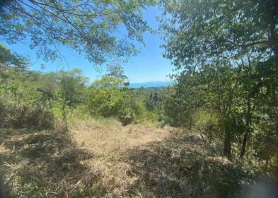 Large 4.8 rai hillside land plot with sea view in Ban Makham, Koh Samui